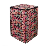 DREAM CURE Portable Washing Machine Brown Color Printed PVC Cover,Top Load Waher Dryer Cover Water Proof , Full Automatic /Wheel Washing Machine Cover For 6 Kg Cover - Red